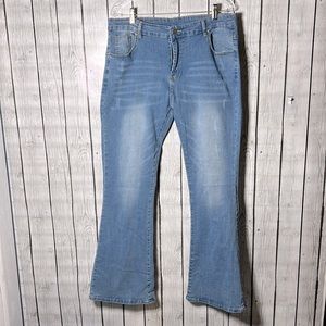 Shevisnova distressed stretchy  jeggings/jeans size xxl